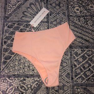 NEW Pink Sarah's Day High Waisted Bikini Bottoms - Size Medium